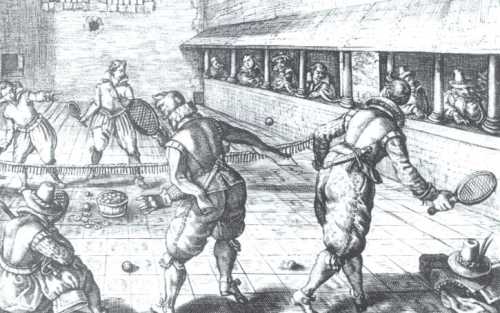 Via the 17th century (and Wikipedia), a courtly precursor to tennis, one of the most lifestyle-driven sports.